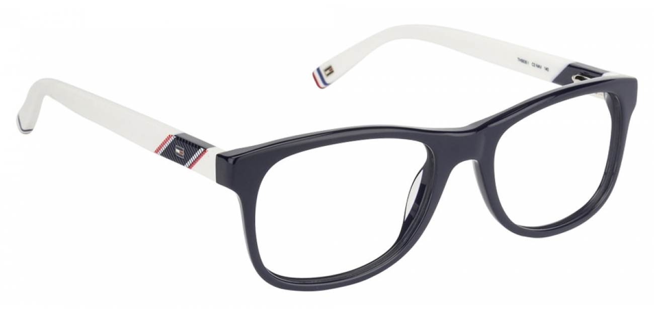 Tommy Hilfiger TH5630 Blue White C3 Wayfarer Eyeglasses at ...