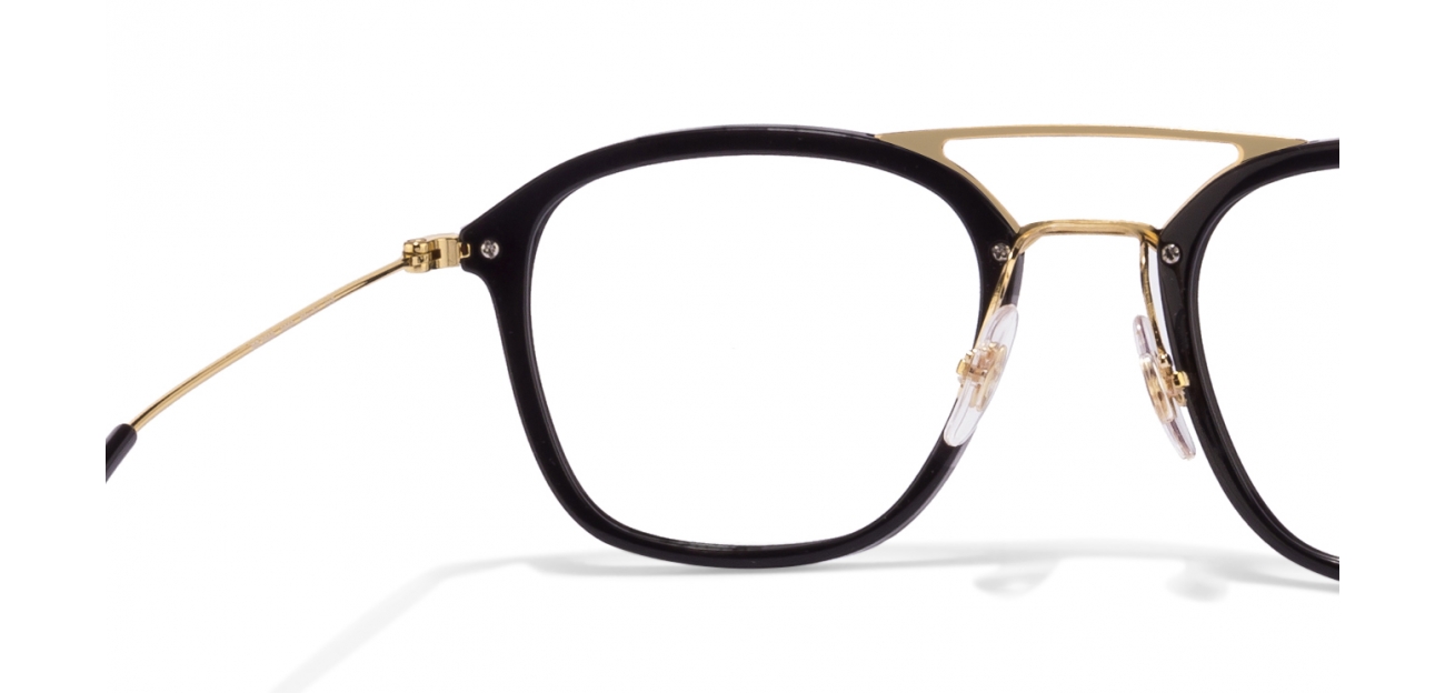 Ray-Ban RX7098 Size:50 Black Golden 2000 Wayfarer ...