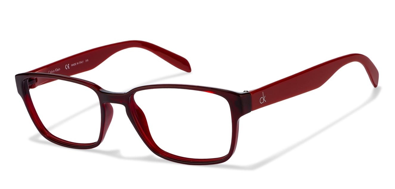 Calvin Klein CK5876 Size:53 Maroon Red 607 Eyeglasses at ...