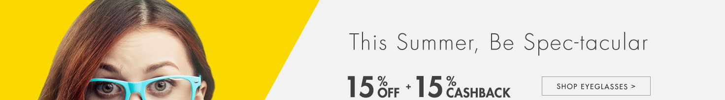 This Summer, Be Sepc-tacular 15% OFF + 15% Cashback