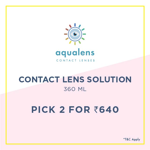 Aqualens Comfort Contact Lens Solution 360 ML. Rs.329