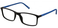 JJ Slim Matte Black Blue Eyeglasses