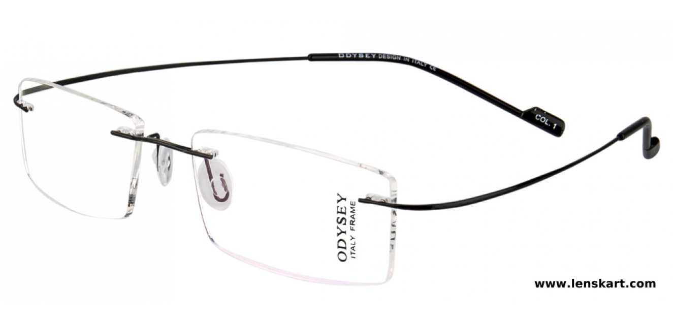 Odysey Titanium Od606 Light Weight Black Col1 Eyeglasses At Best Price Lenskart Com Buy eyeglasses with blu lenses only @ $25. odysey od606