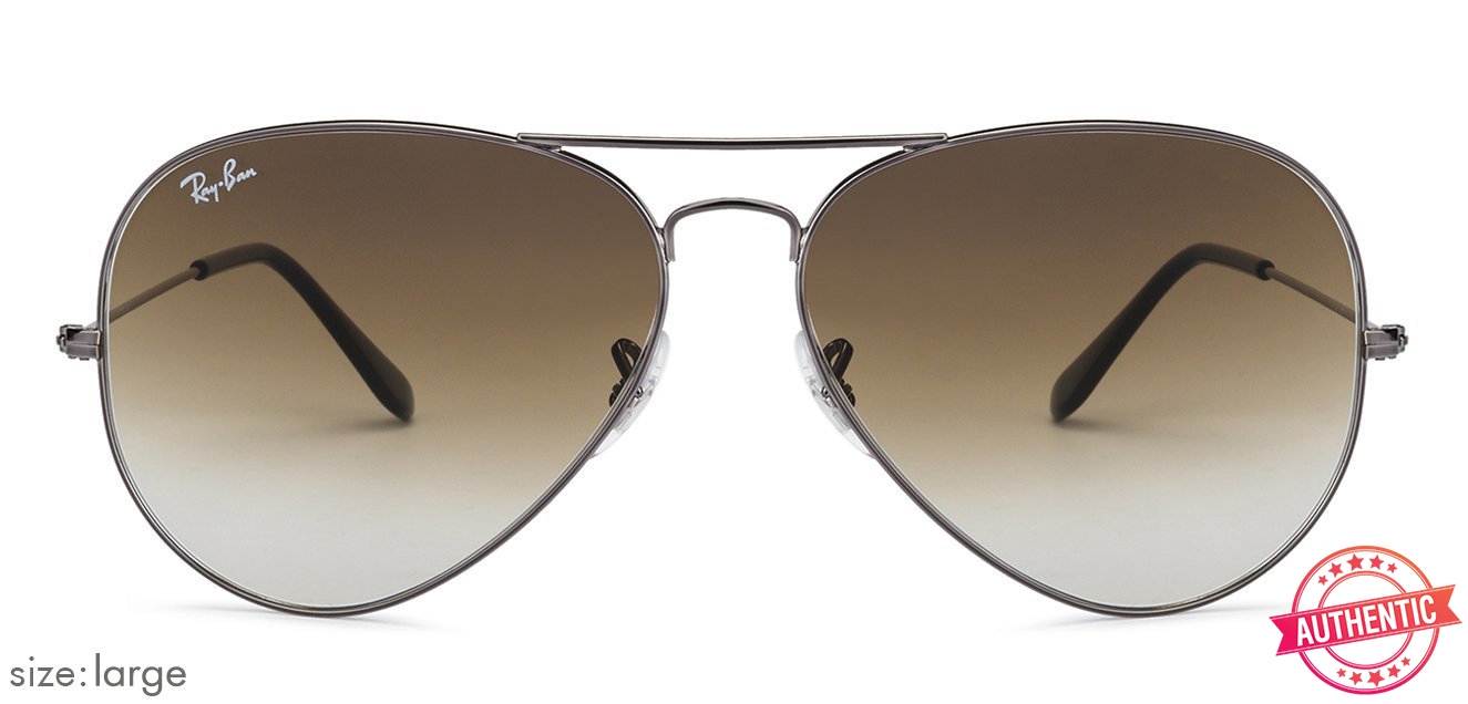 Ray Ban Rb3025 004 51 Size 58 Gunmetal Faded Brown Men Metal Sunglasses At Best Price Lenskart Com