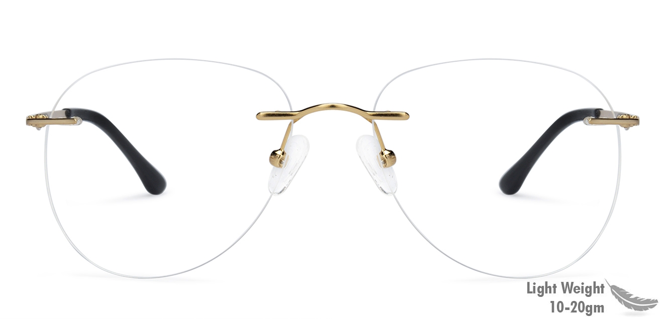 aviator rimless
