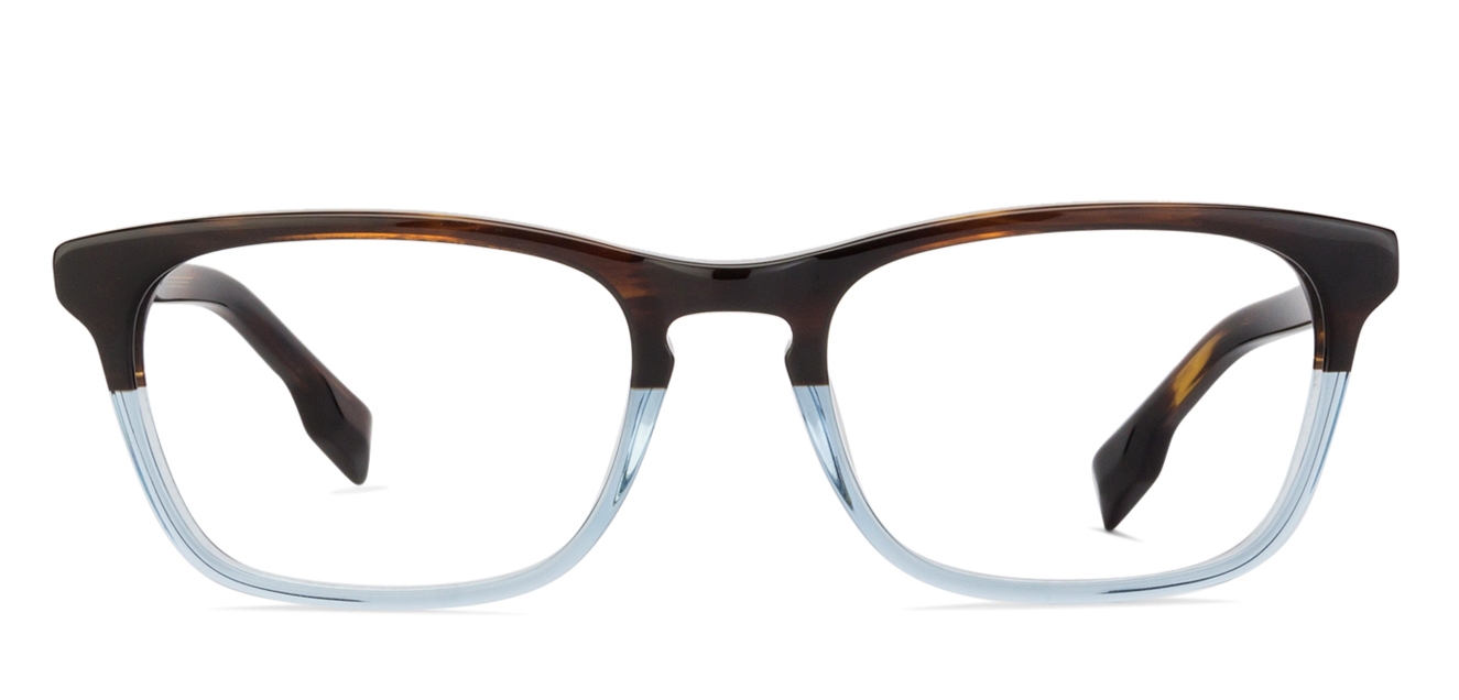 Brown Tortoise Blue Brown Tortoise Full Rim Rectangle Small (Size50