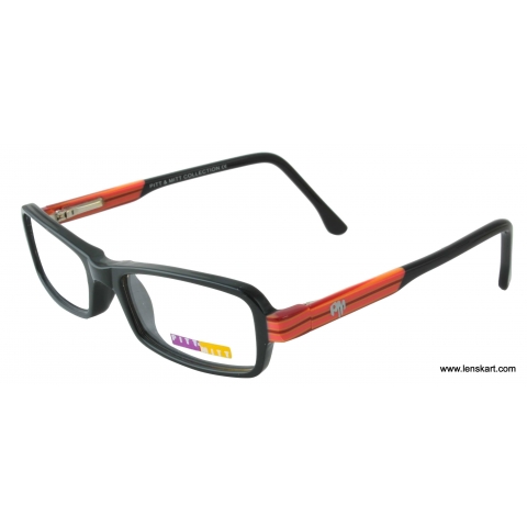 Shop Online For Pitt Mitt Fr 1035 C1 46 Black Orange Kids Eyeglasses