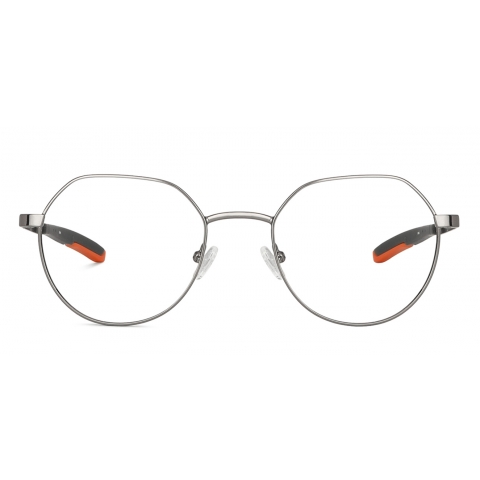 Gunmetal Grey Orange Full Rim Round New Balance NB E13666-C2 Eyeglasses ...