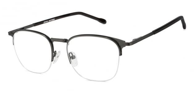 mens half frame eyeglasses
