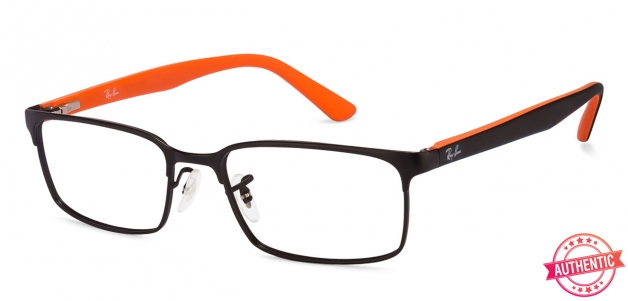 Black Orange 02841 Unisex Eyeglasses