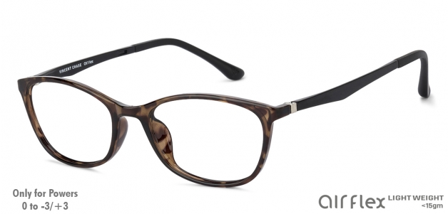 Buy Tortoise Black Full Rim Cat Eye Lenskart Air Flex Vc E11484