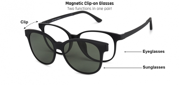 glasses and sunglasses