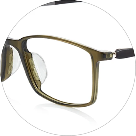 Glasses made of resin