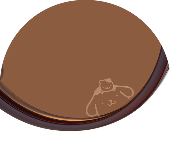 Pompompurin and Muffin printed on the attachment lens