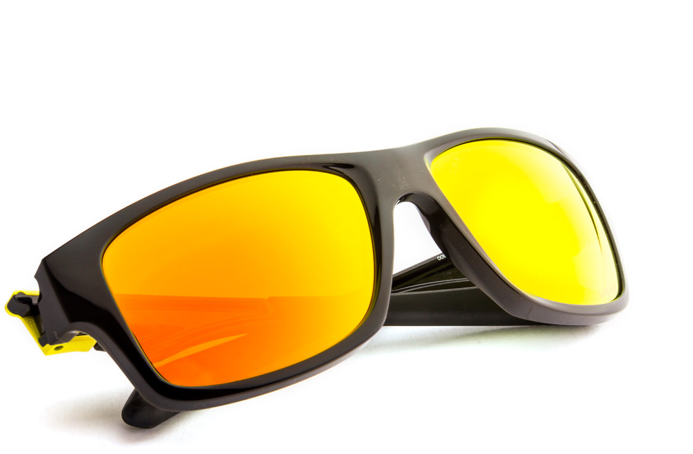 Oakley OO9135 Large (Size56) Black Yellow Mirror Unisex 11 Sunglasses