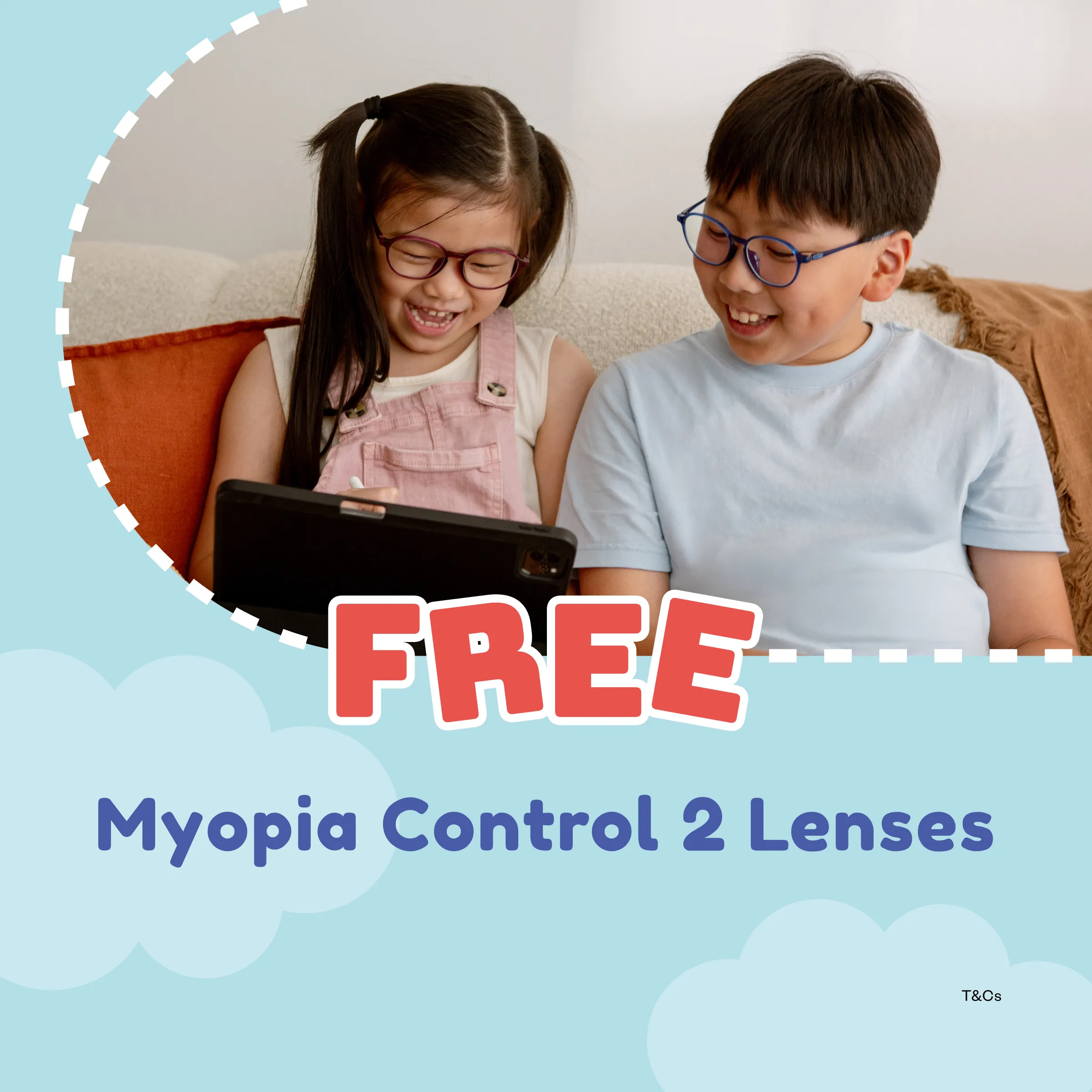 FREE MYOPIA CONTROL 2 LENSES