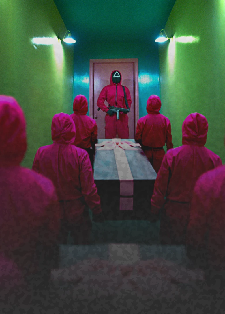 Pink Guard and Coffin