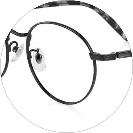 Glasses made of resin