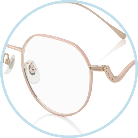 Pink upper rim inspired by Bo Peep’s hair bow