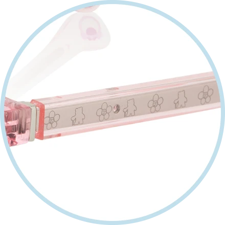 Engravings of Lotso and flowers adorn the temple wire cores